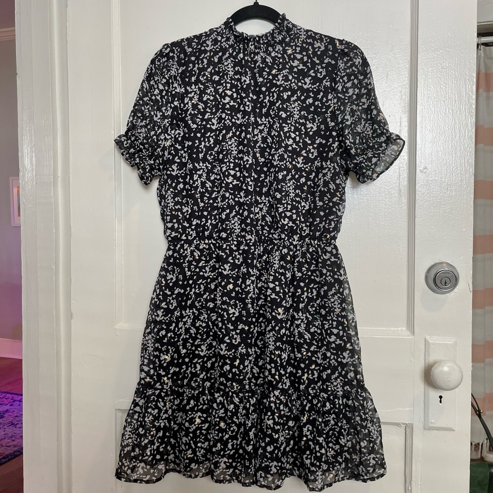 Tommy Hilfiger Smocked High Neck Dress- sz SP